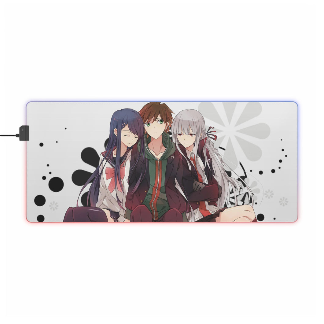 Makoto, Kyoko and Sayaka RGB LED Mouse Pad (Desk Mat)