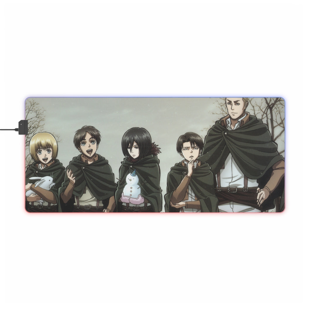 Anime Attack On Titan RGB LED Mouse Pad (Desk Mat)