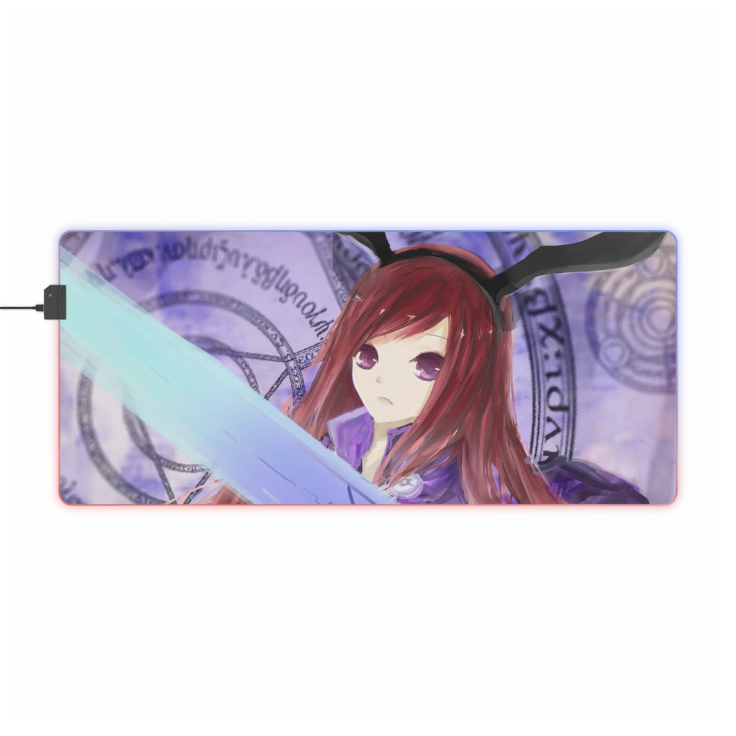 Fairy Tail Erza Scarlet RGB LED Mouse Pad (Desk Mat)