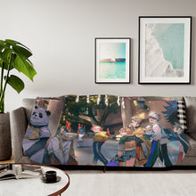 Load image into Gallery viewer, Jujutsu Kaisen Megumi Fushiguro, Nobara Kugisaki, Kento Nanami, Toge Inumaki, Maki Zenin Sherpa Blanket
