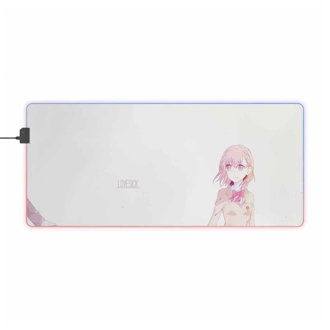 A Certain Scientific Railgun Mikoto Misaka RGB LED Mouse Pad (Desk Mat)