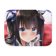 Load image into Gallery viewer, Is It Wrong To Try To Pick Up Girls In A Dungeon? Sherpa Blanket
