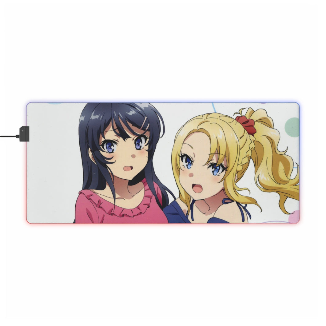 Rascal Does Not Dream of Bunny Girl Senpai RGB LED Mouse Pad (Desk Mat)