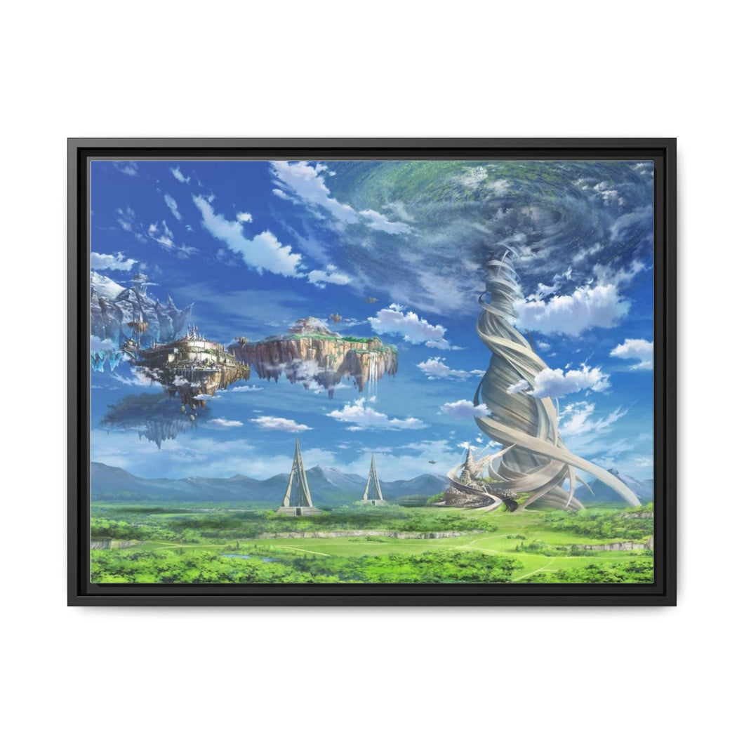 Sword Art Online landscape Canvas Framed Art Print