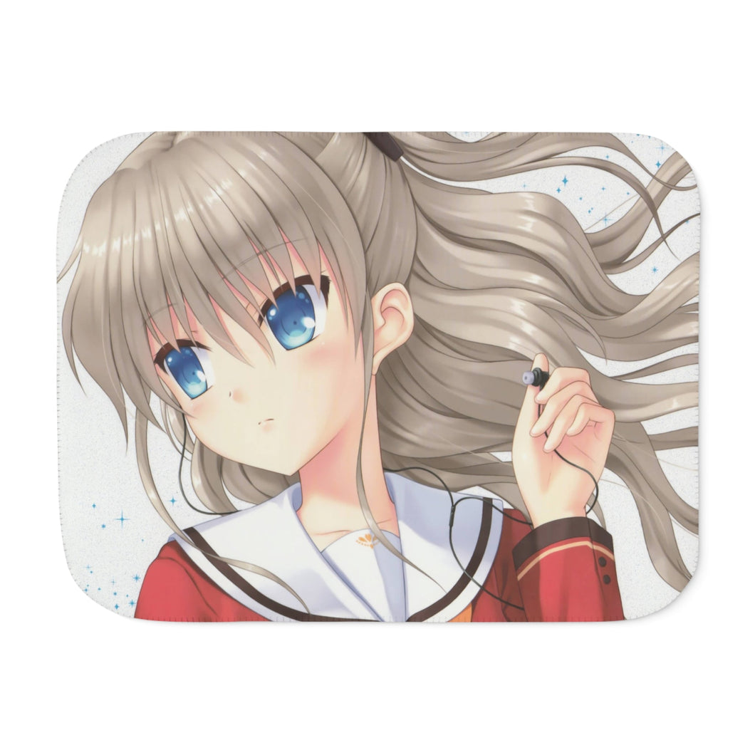 Nao Tomori  Face Sherpa Blanket