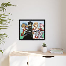 Load image into Gallery viewer, Silica,Kirito,Asuna and Lisbeth Canvas Framed Art Print
