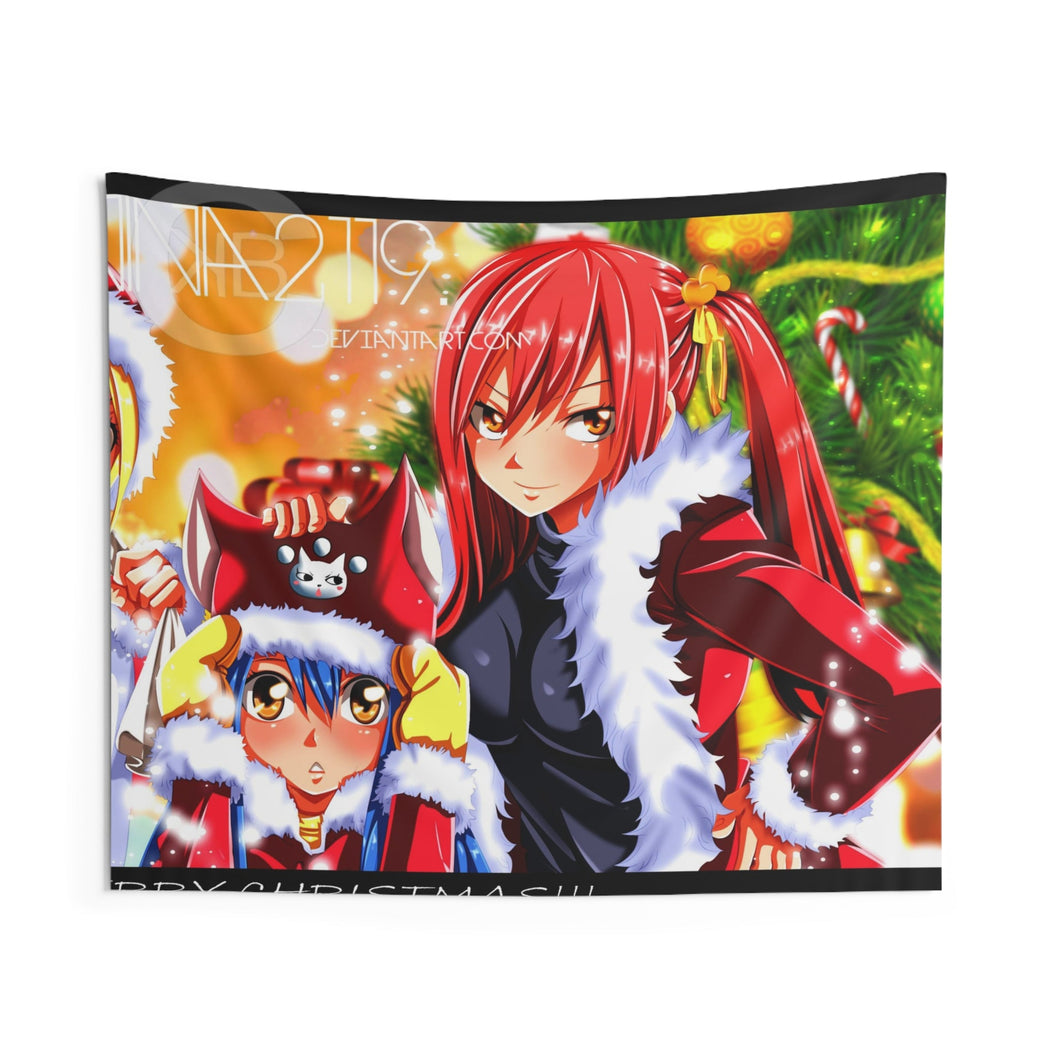 Fairy Tail Erza Scarlet, Lucy Heartfilia, Wendy Marvell Indoor Wall Tapestry