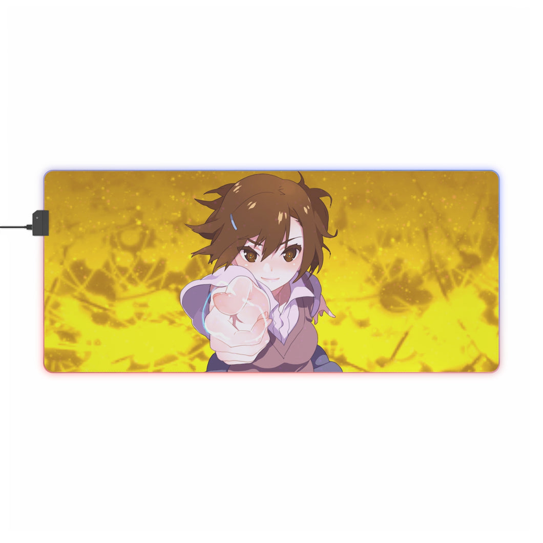 A Certain Scientific Railgun Mikoto Misaka RGB LED Mouse Pad (Desk Mat)