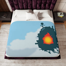 Load image into Gallery viewer, Howl&#39;s Moving Castle Sherpa Blanket
