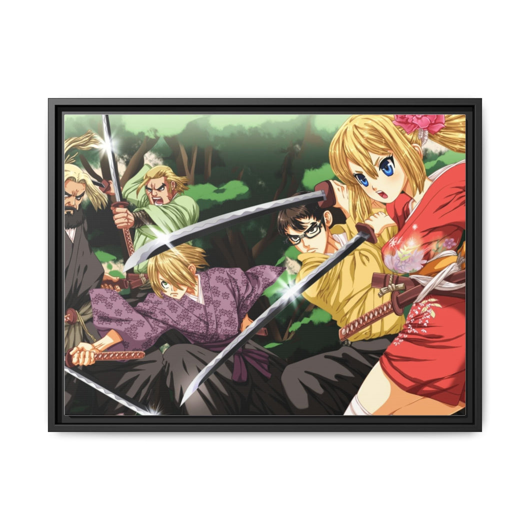 Dr. Stone Kohaku Canvas Framed Art Print