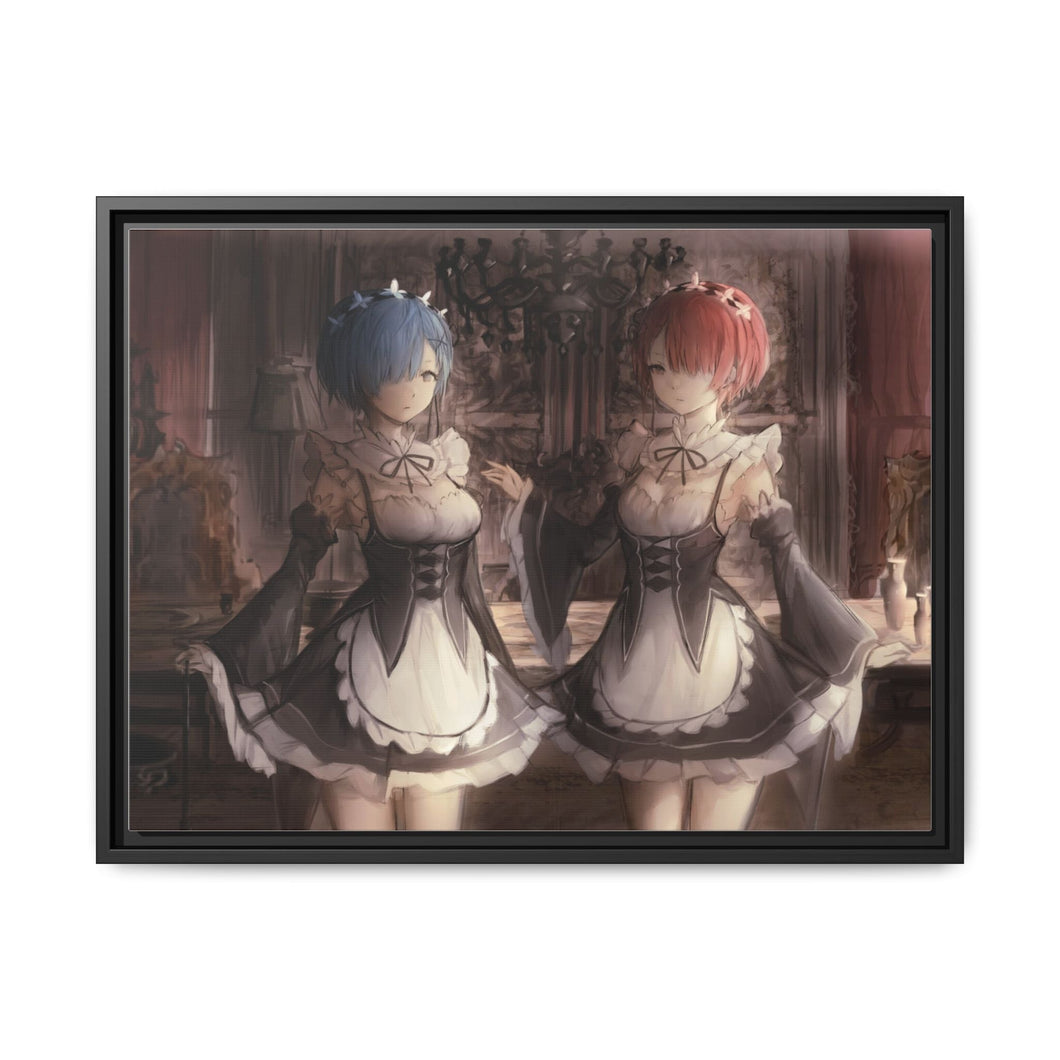 Ram, Rem Canvas Framed Art Print