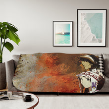 Load image into Gallery viewer, Anime Samurai Champloor Sherpa Blanket
