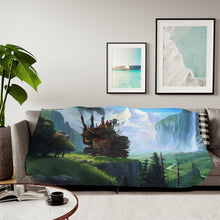 Load image into Gallery viewer, Howl&#39;s Moving Castle Sherpa Blanket

