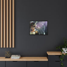 Load image into Gallery viewer, Girl and Her Protector Canvas Framed Art Print
