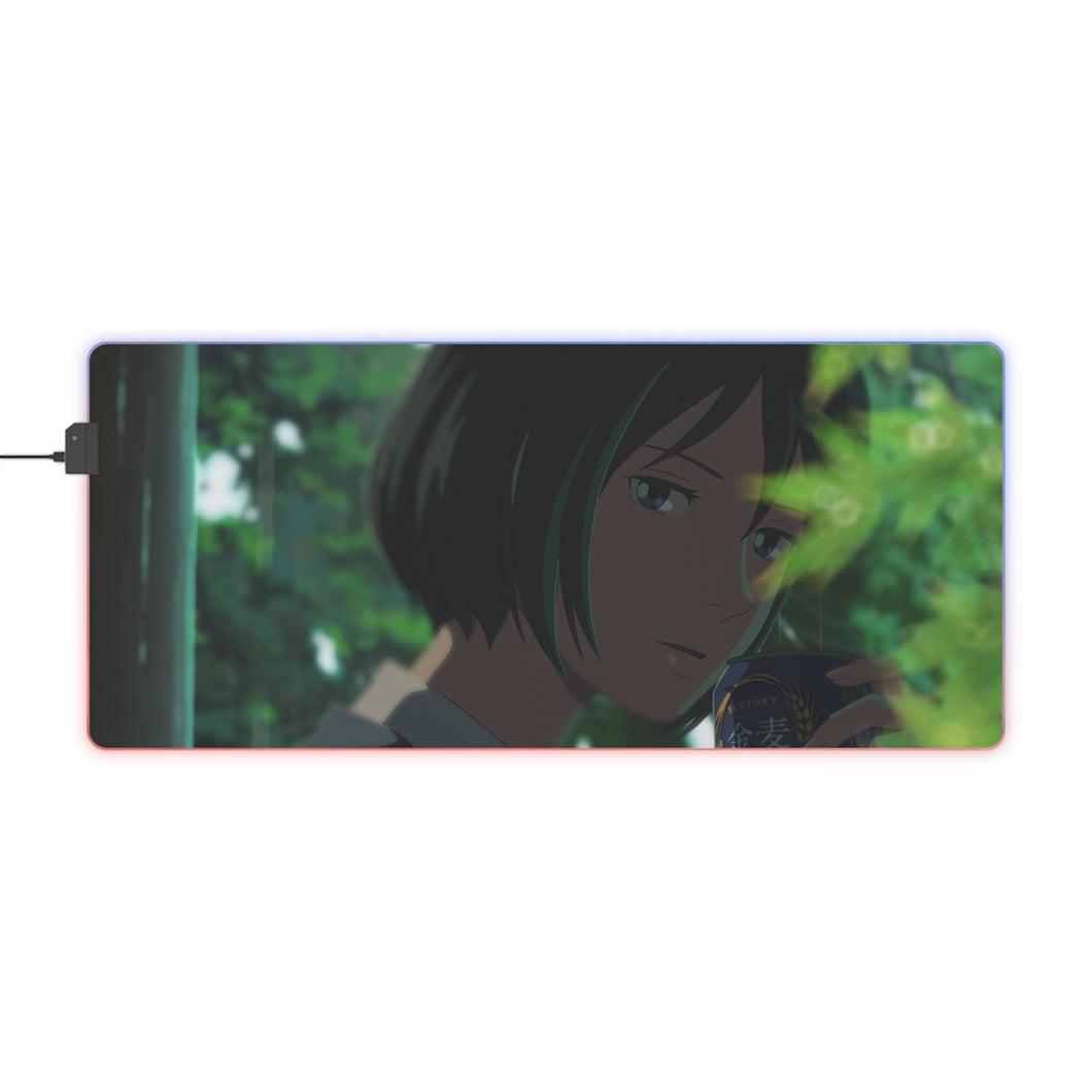 The Garden Of Words RGB LED Mouse Pad (Desk Mat)
