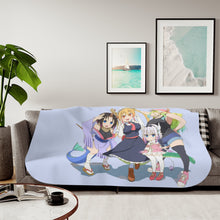 Load image into Gallery viewer, Miss Kobayashi&#39;s Dragon Maid Kanna Kamui, Elma, Kobayashi San Chi No Maid Dragon, Quetzalcoatl, Tohru Sherpa Blanket
