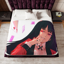Load image into Gallery viewer, Kakegurui Yumeko Jabami Sherpa Blanket
