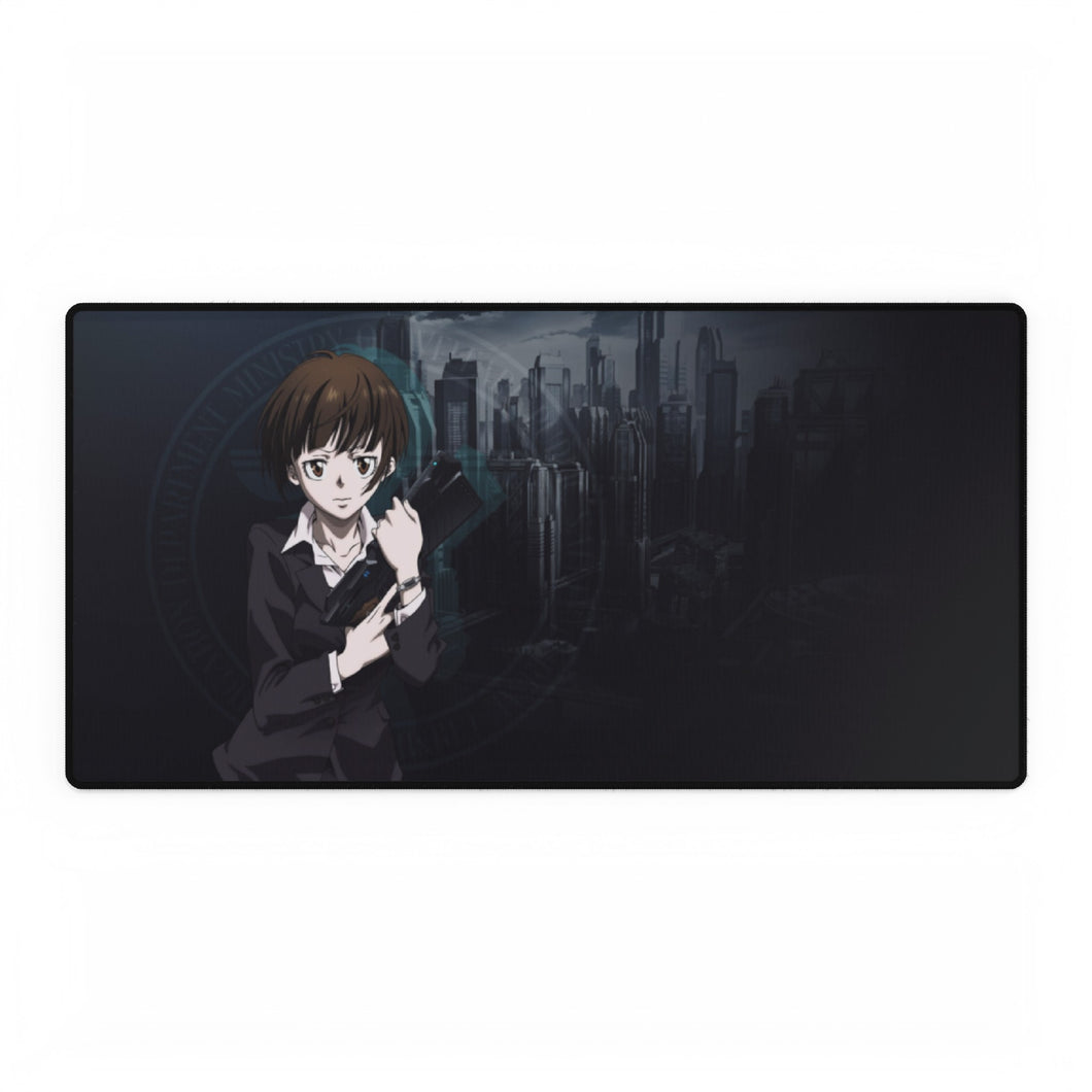 Akane Tsunemori with a dominator Mouse Pad (Desk Mat)