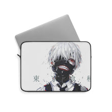 Load image into Gallery viewer, Ken Kaneki Mask Red Eyes White Hair and Short Hair Laptop Sleeve
