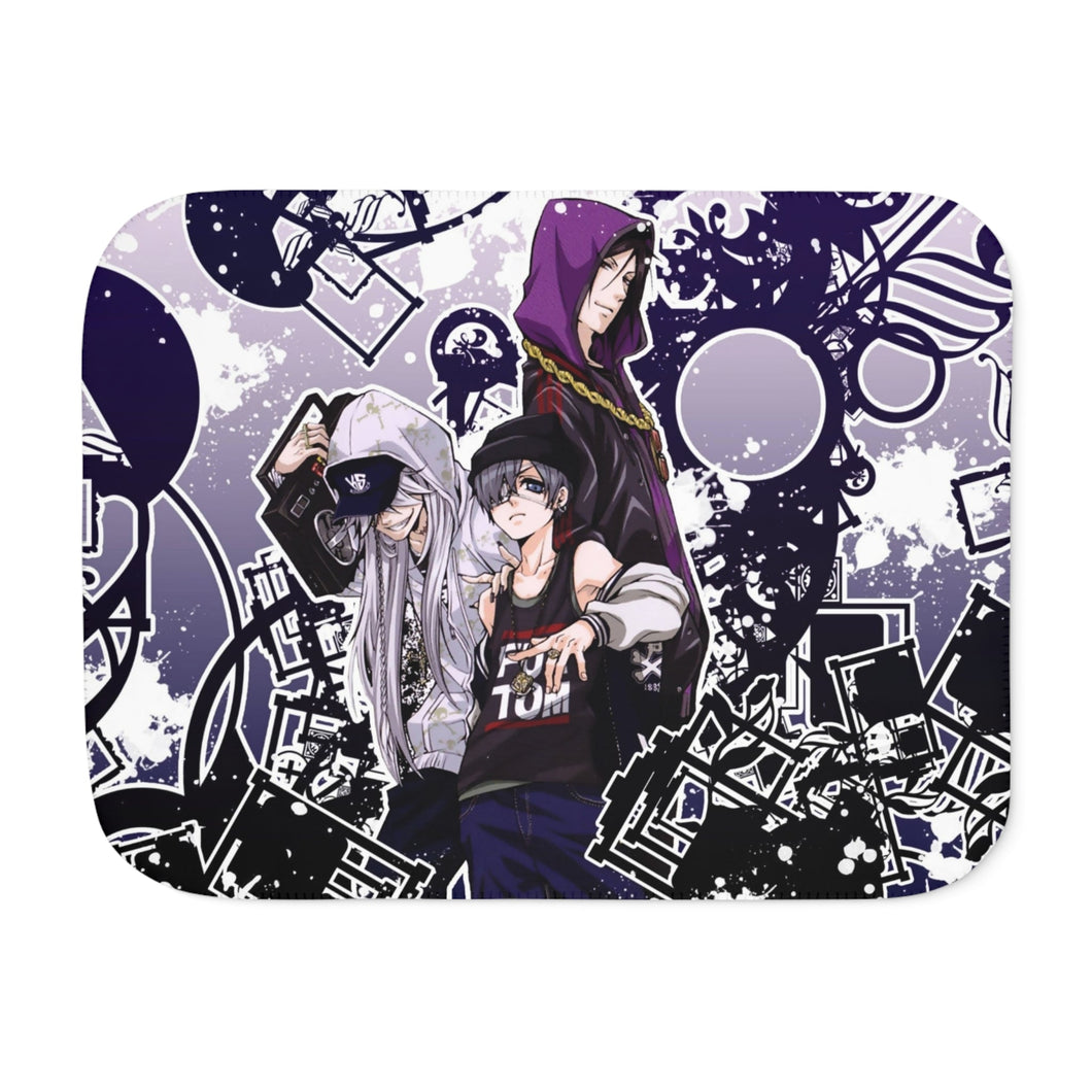 Black Butler Sherpa Blanket