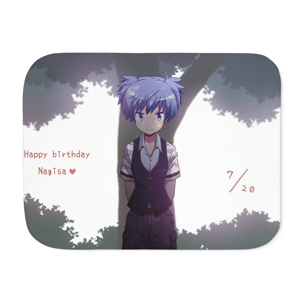 Assassination Classroom Nagisa Shiota Sherpa Blanket