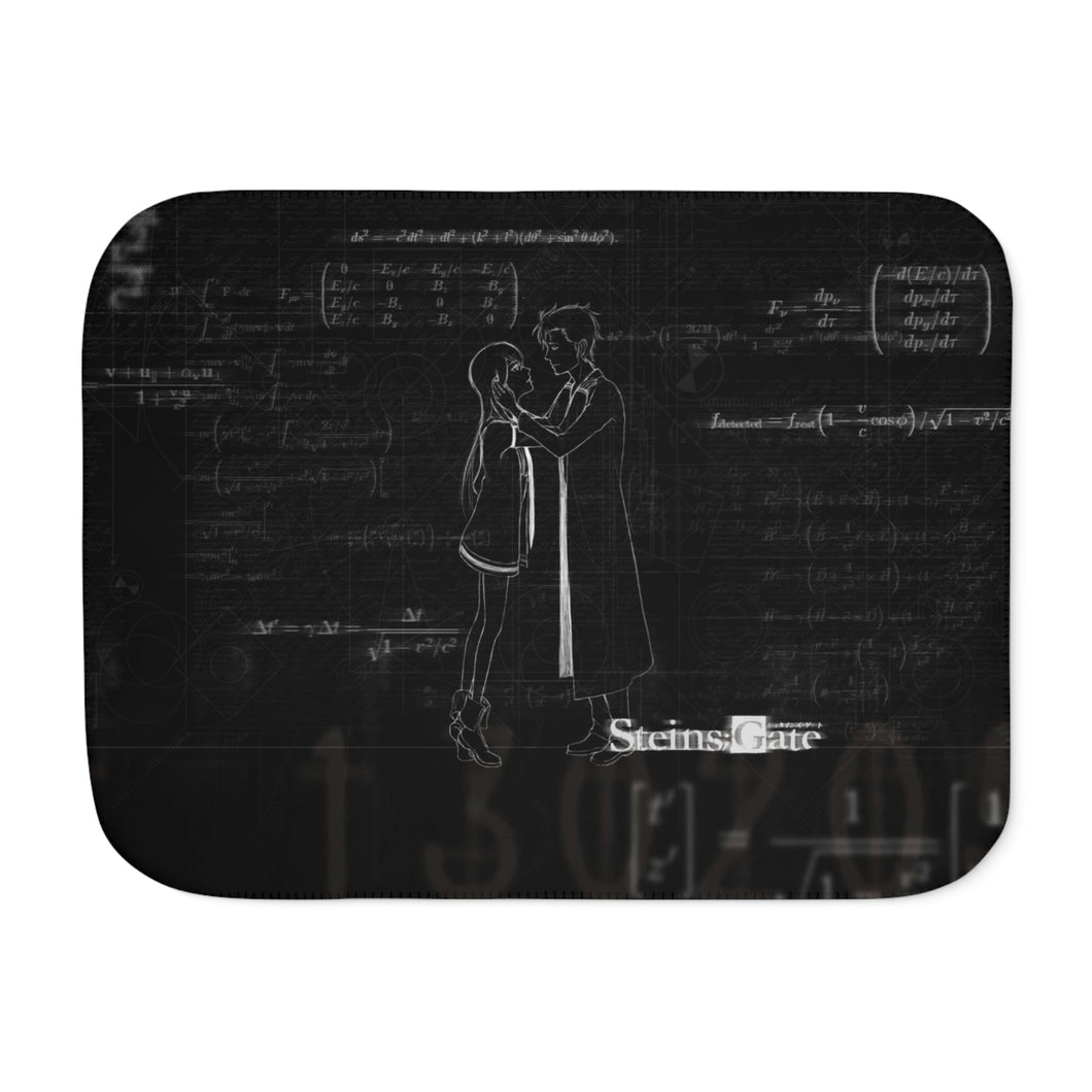 Makise Kurisu & Rintaro Okabe Sherpa Blanket