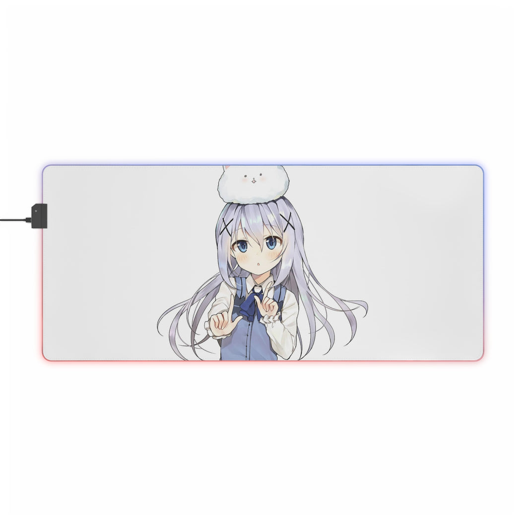 Is The Order A Rabbit? RGB LED Mouse Pad (Desk Mat)