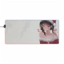 Load image into Gallery viewer, Christmas Anime Girl RGB LED Mouse Pad (Desk Mat)
