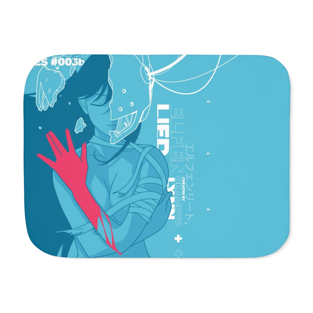 Anime Elfen Liedr Sherpa Blanket