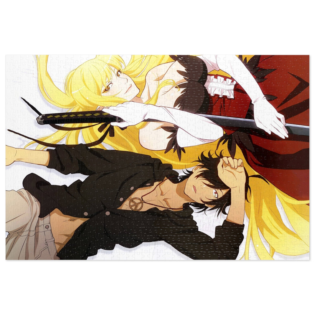 Koyomi and Kiss shot Jigsaw Puzzle