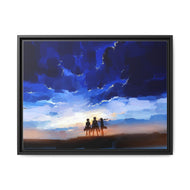 Shingeki no Kyojin - Sunset Canvas Framed Art Print