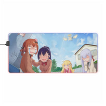 Load image into Gallery viewer, Gabriel DropOut Satanichia Kurumizawa Mcdowell, Gabriel Tenma White, Vignette Tsukinose April, Raphiel Shiraha Ainsworth RGB LED Mouse Pad (Desk Mat)
