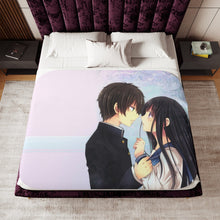 Load image into Gallery viewer, Eru Chitanda  And  Hōtarō Oreki Sherpa Blanket
