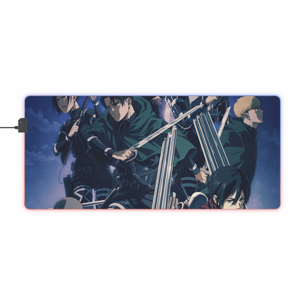 Anime Attack On Titan RGB LED Mouse Pad (Desk Mat)