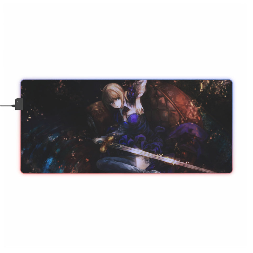 Fate/Zero Saber RGB LED Mouse Pad (Desk Mat)