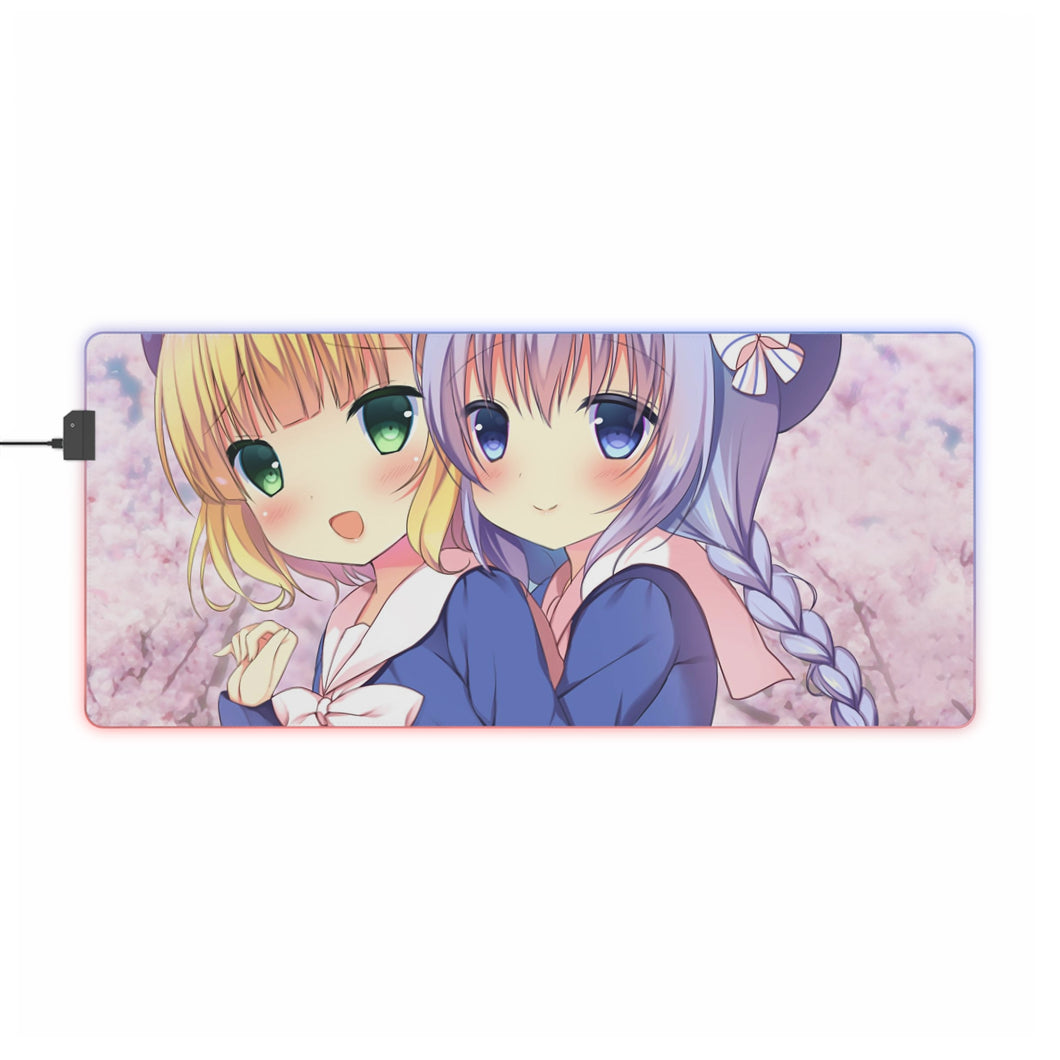 Is The Order A Rabbit? RGB LED Mouse Pad (Desk Mat)