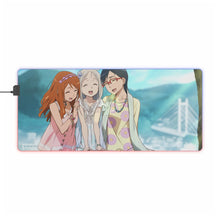 Load image into Gallery viewer, Anohana Meiko Honma, Naruko Anjou, Chiriko Tsurumi RGB LED Mouse Pad (Desk Mat)
