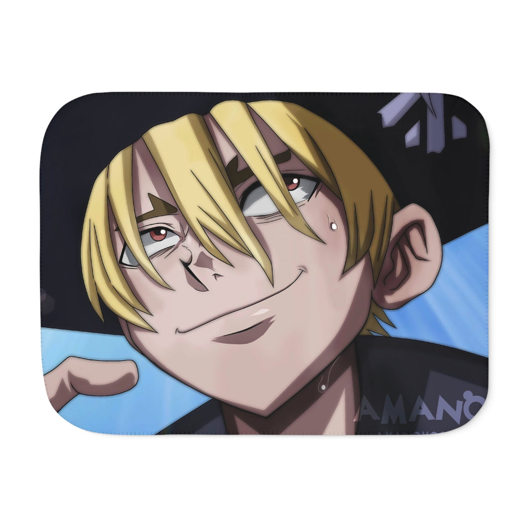 Anime Dr. Stone Sherpa Blanket