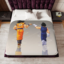 Load image into Gallery viewer, goku &amp; vegita Sherpa Blanket
