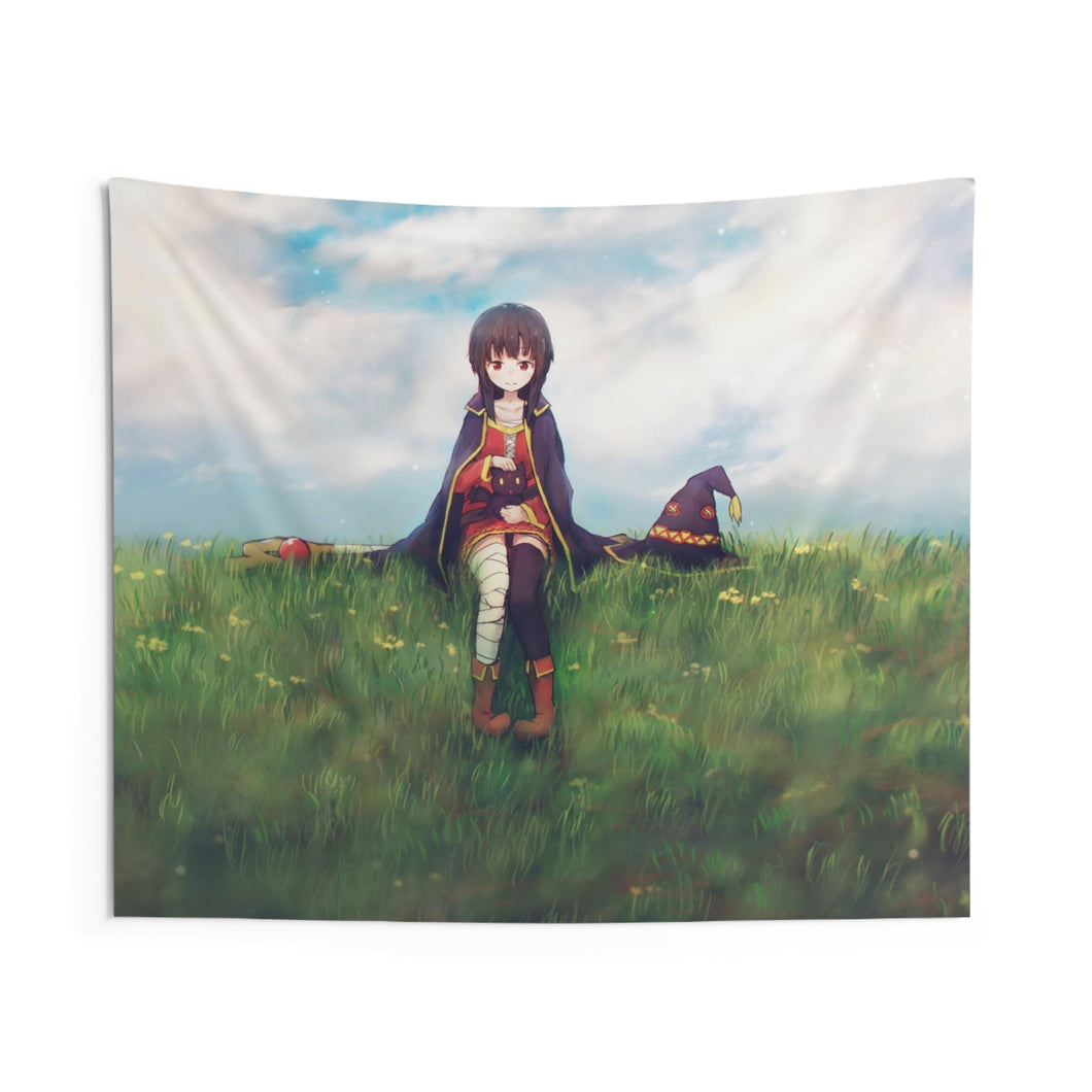 Megumin and Chomusuke Indoor Wall Tapestry