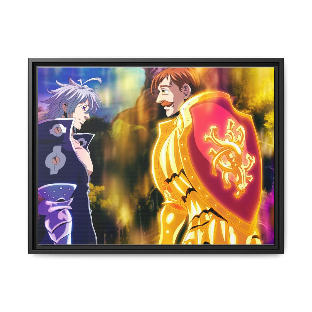 The Seven Deadly Sins Canvas Framed Art Print