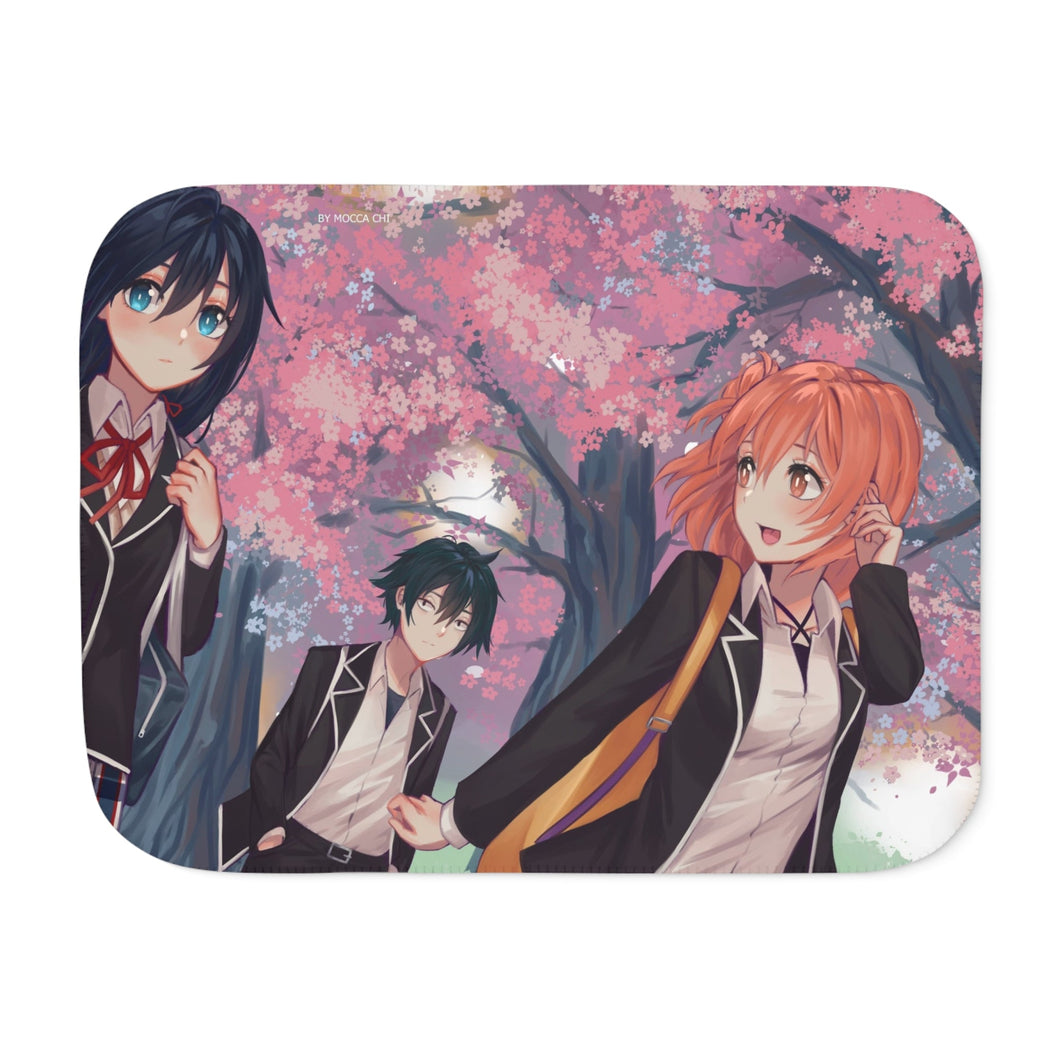 My Teen Romantic Comedy SNAFU Hachiman Hikigaya, Yukino Yukinoshita, Yui Yuigahama Sherpa Blanket