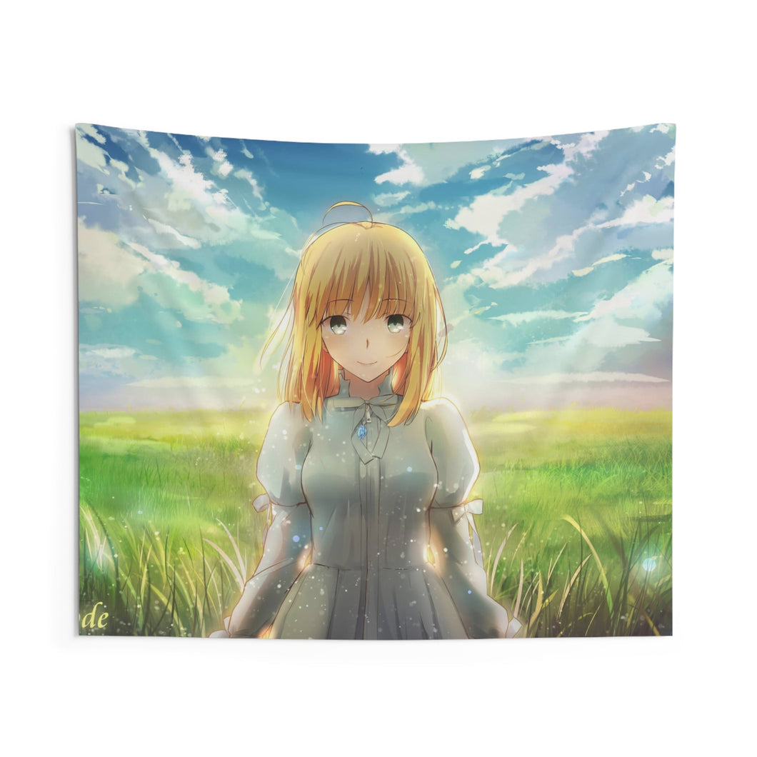 Saber (Fate Series) Indoor Wall Tapestry