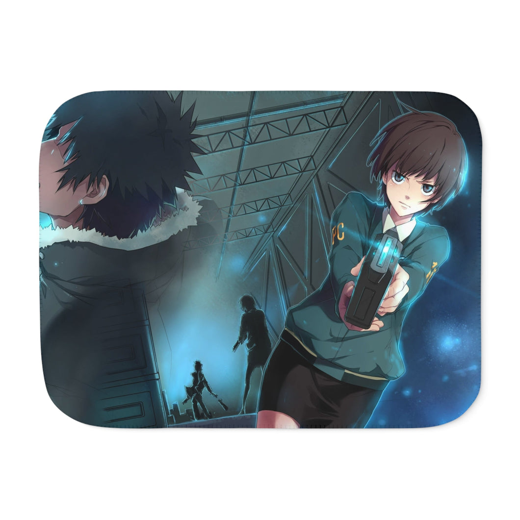 Shinya Kogami And Akane Tsunemori Together Sherpa Blanket