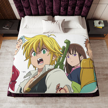 Load image into Gallery viewer, Anime The Seven Deadly Sins Sherpa Blanket
