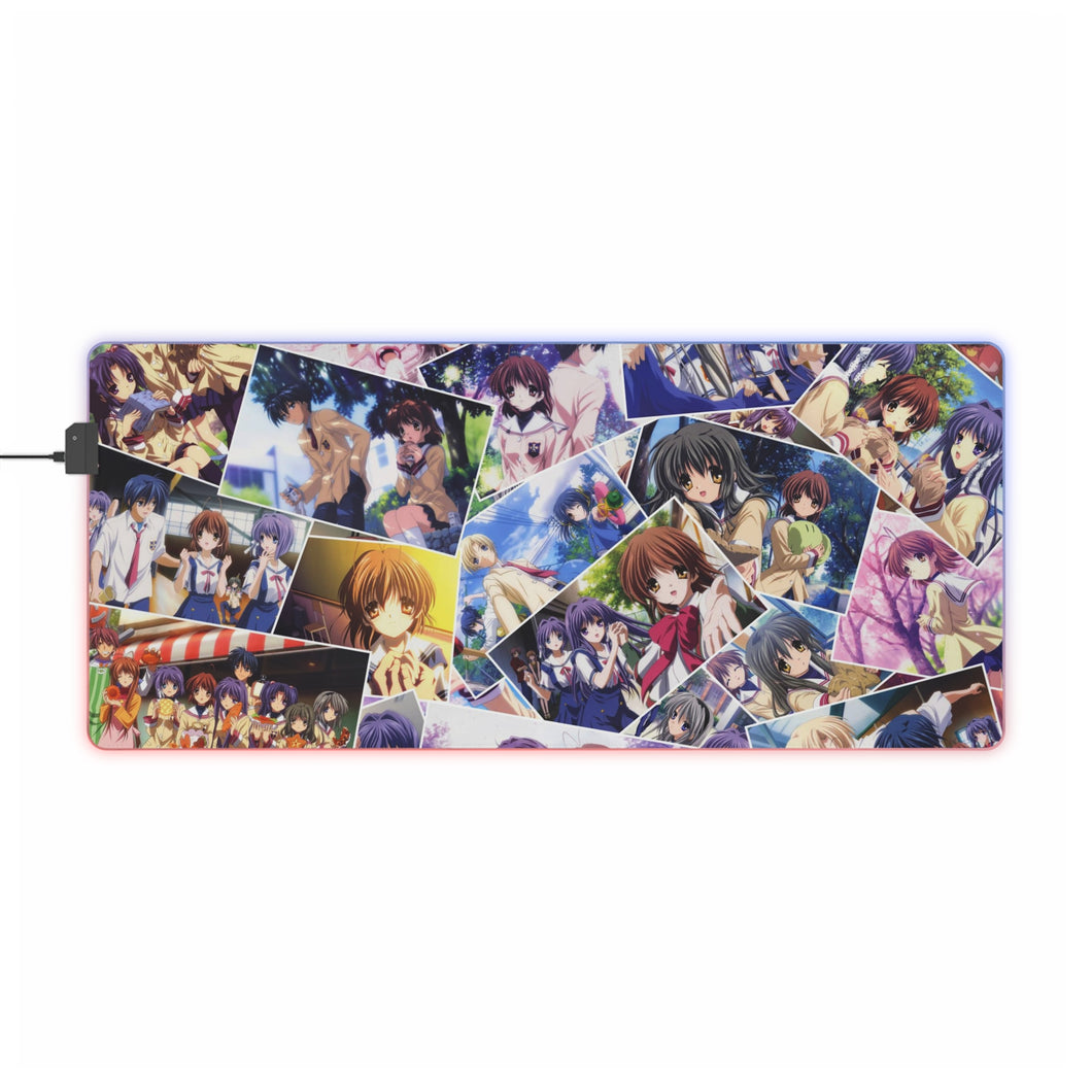Clannad Tomoya Okazaki, Nagisa Furukawa, Tomoyo Sakagami, Kyou Fujibayashi, Fuuko Ibuki RGB LED Mouse Pad (Desk Mat)