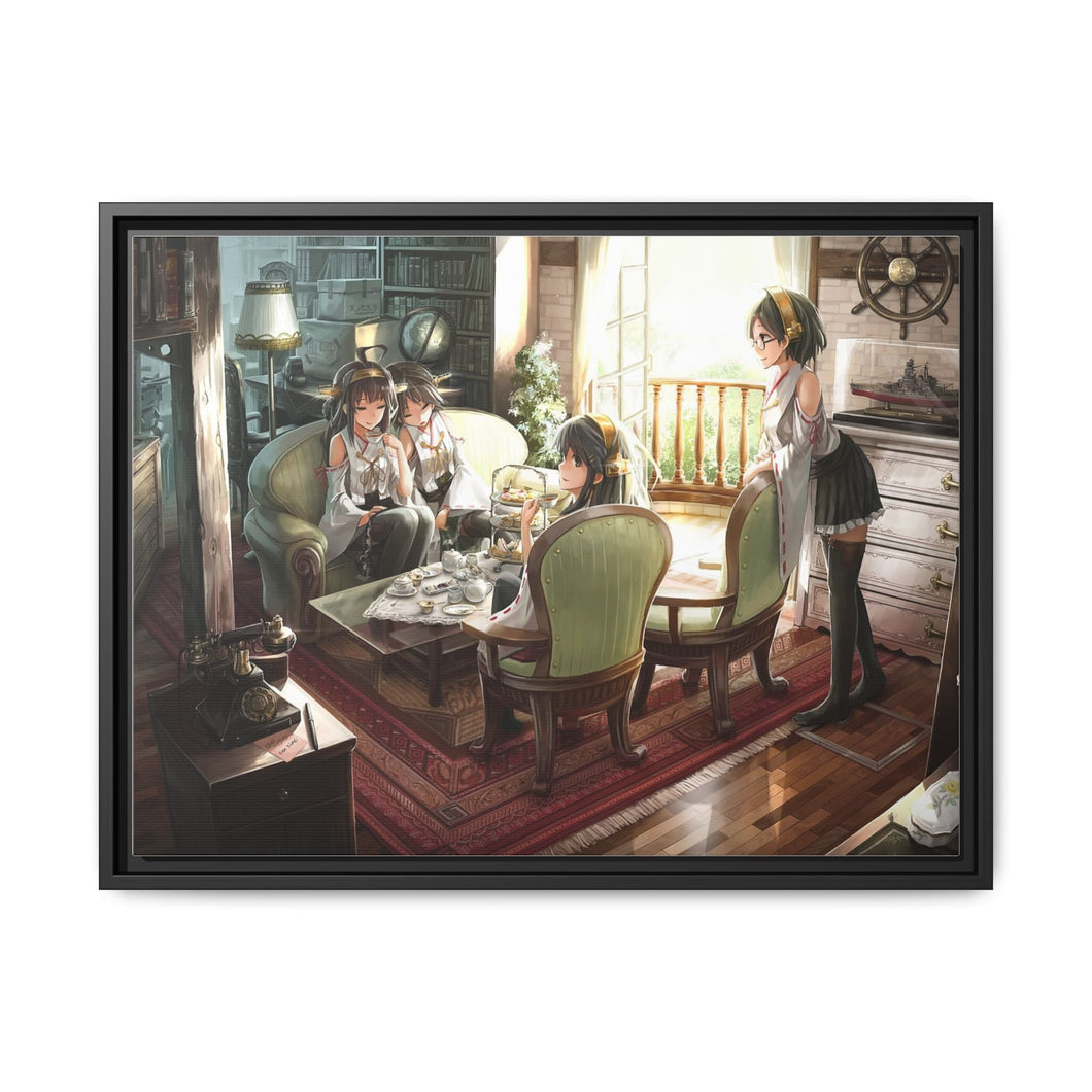 Anime Kantai Collection Canvas Framed Art Print