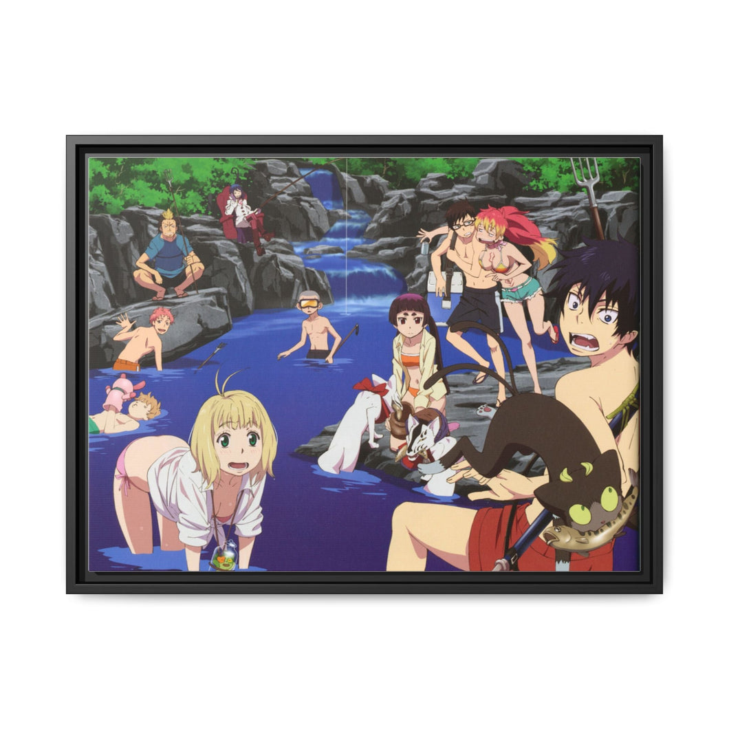 Blue Exorcist Canvas Framed Art Print
