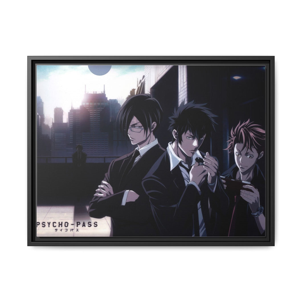 Psycho-Pass Nobuchika Ginoza, Shuusei Kagari, Tomomi Masaoka Canvas Framed Art Print