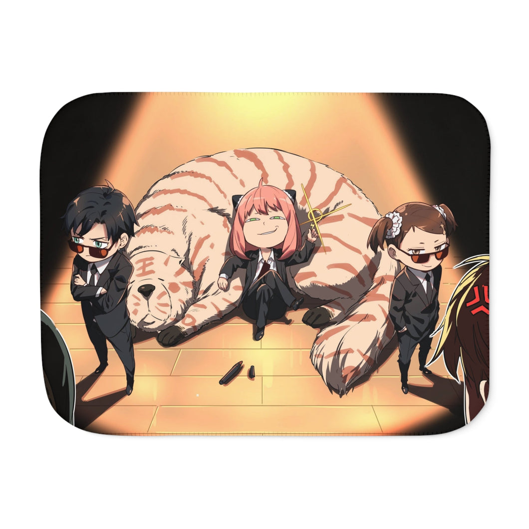 Anime Spy x Family Sherpa Blanket